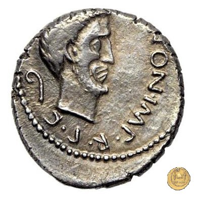 488/2 - denario M. Antonius 43 BC (Gallia Trans- Cisalpina)