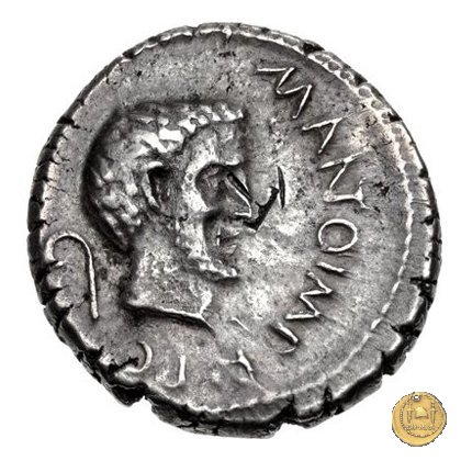 488/2 - denario M. Antonius 43 BC (Gallia Trans- Cisalpina)