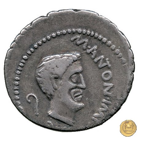 488/2 - denario M. Antonius 43 BC (Gallia Trans- Cisalpina)