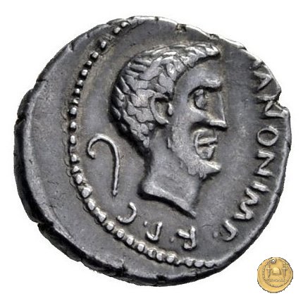 488/2 - denario M. Antonius 43 BC (Gallia Trans- Cisalpina)