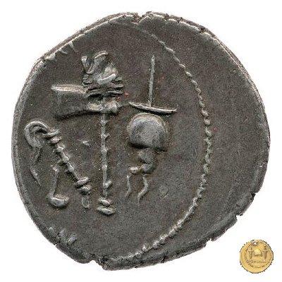 489/1 - denario M. Antonius / M. Aemilius Lepidus 43-42 BC (Gallia Trans- Cisalpina)