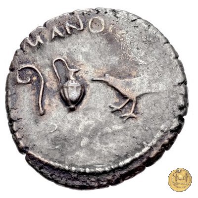 489/2 - denario M. Antonius / M. Aemilius Lepidus 43-42 BC (Gallia Trans- Cisalpina)