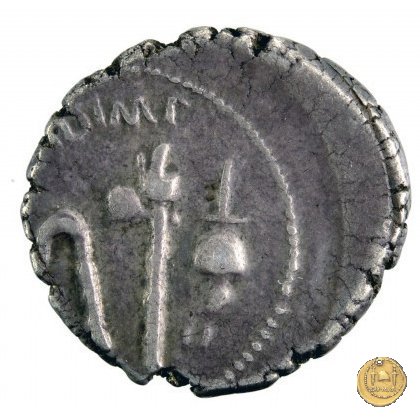 489/2 - denario M. Antonius / M. Aemilius Lepidus 43-42 BC (Gallia Trans- Cisalpina)