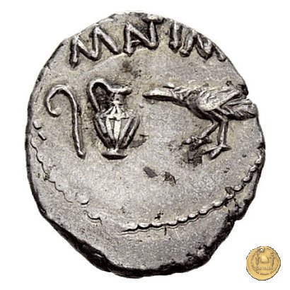 489/3 - quinario M. Antonius / M. Aemilius Lepidus 43-42 a.C. (Gallia Trans- Cisalpina)