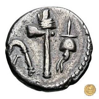 489/3 - quinario M. Antonius / M. Aemilius Lepidus 43-42 BC (Gallia Trans- Cisalpina)