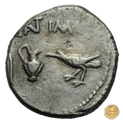 489/3 - quinario M. Antonius / M. Aemilius Lepidus 43-42 BC (Gallia Trans- Cisalpina)