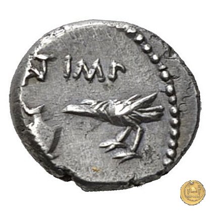 489/3 - quinario M. Antonius / M. Aemilius Lepidus 43-42 BC (Gallia Trans- Cisalpina)