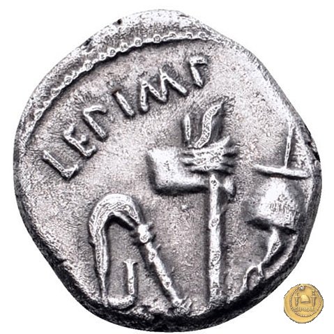 489/3 - quinario M. Antonius / M. Aemilius Lepidus 43-42 BC (Gallia Trans- Cisalpina)