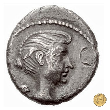 489/5 - quinario M. Antonius 43-42 BC (Gallia Trans- Cisalpina)