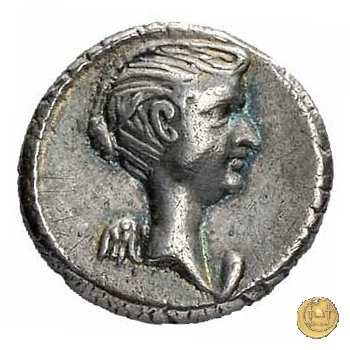 489/5 - quinario M. Antonius 43-42 a.C. (Gallia Trans- Cisalpina)