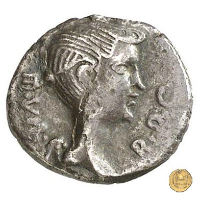 489/6 - quinario M. Antonius 43-42 a.C. (Gallia Trans- Cisalpina)