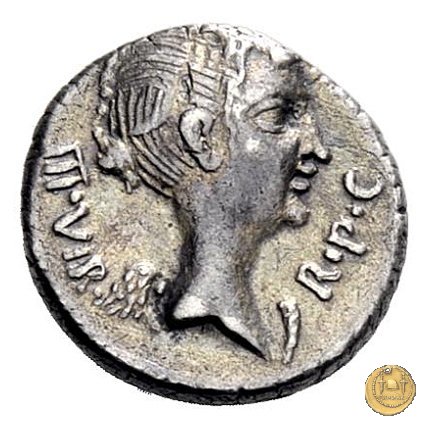 489/6 - quinario M. Antonius 43-42 BC (Gallia Trans- Cisalpina)