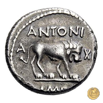 489/6 - quinario M. Antonius 43-42 BC (Gallia Trans- Cisalpina)