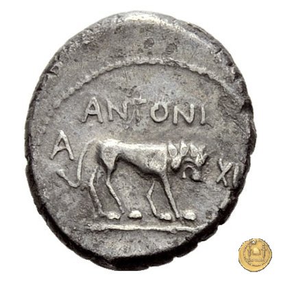 489/6 - quinario M. Antonius 43-42 a.C. (Gallia Trans- Cisalpina)