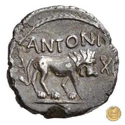 489/6 - quinario M. Antonius 43-42 BC (Gallia Trans- Cisalpina)