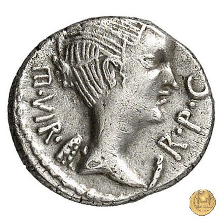 489/6 - quinario M. Antonius 43-42 BC (Gallia Trans- Cisalpina)