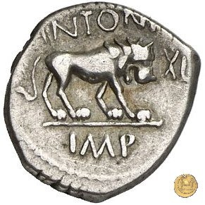 489/6 - quinario M. Antonius 43-42 BC (Gallia Trans- Cisalpina)