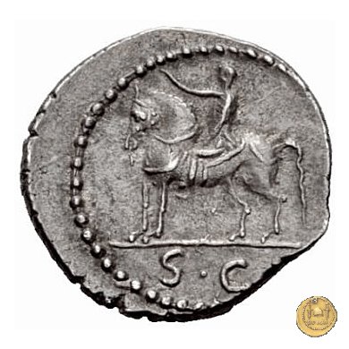 490/1 - denario C. Iulius Caesar Octavianus 43 BC (Gallia Cisalpina e Italia)