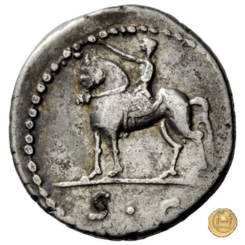 490/1 - denario C. Iulius Caesar Octavianus 43 BC (Gallia Cisalpina e Italia)