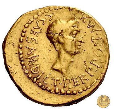 490/2 - aureo C. Iulius Caesar Octavianus 43 BC (Gallia Cisalpina e Italia)