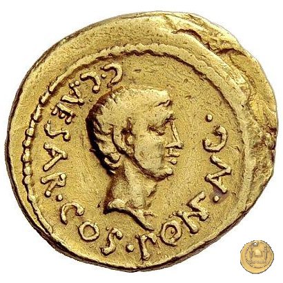 490/2 - aureo C. Iulius Caesar Octavianus 43 BC (Gallia Cisalpina e Italia)