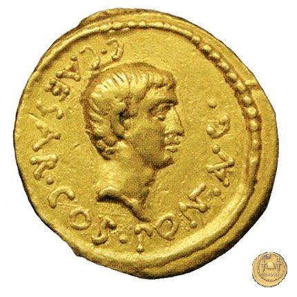 490/2 - aureo C. Iulius Caesar Octavianus 43 BC (Gallia Cisalpina e Italia)