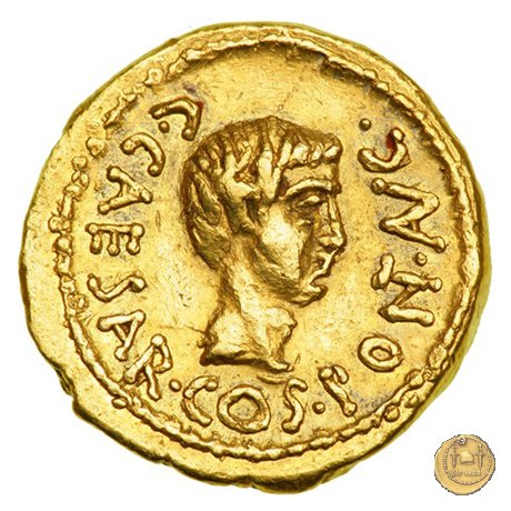 490/2 - aureo C. Iulius Caesar Octavianus 43 BC (Gallia Cisalpina e Italia)