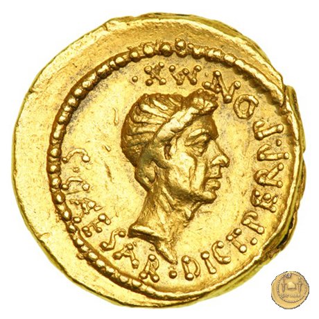 490/2 - aureo C. Iulius Caesar Octavianus 43 BC (Gallia Cisalpina e Italia)