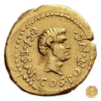 490/2 - aureo C. Iulius Caesar Octavianus 43 BC (Gallia Cisalpina e Italia)