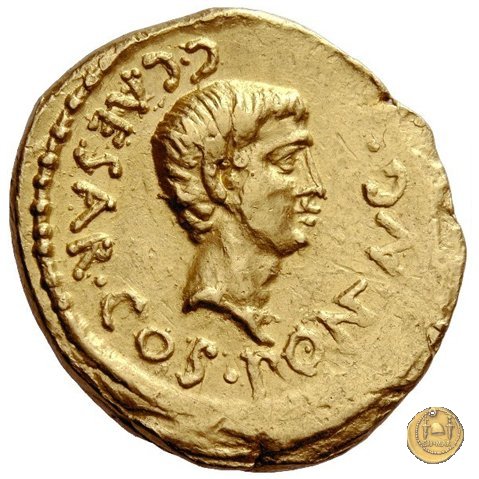 490/2 - aureo C. Iulius Caesar Octavianus 43 BC (Gallia Cisalpina e Italia)