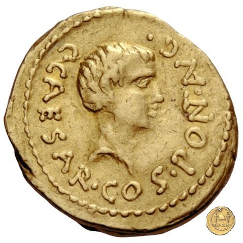 490/2 - aureo C. Iulius Caesar Octavianus 43 a.C. (Gallia Cisalpina e Italia)