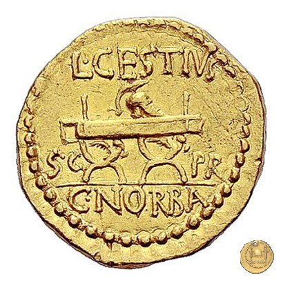 491/1a - aureo L. Cestius / C. Norbanus 43 BC (Roma)