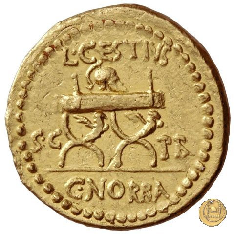 491/1a - aureo L. Cestius / C. Norbanus 43 BC (Roma)