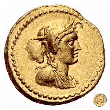 491/1a - aureo L. Cestius / C. Norbanus 43 BC (Roma)