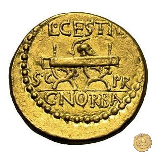491/1a - aureo L. Cestius / C. Norbanus 43 BC (Roma)