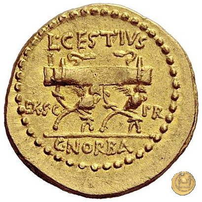 491/1b - aureo L. Cestius / C. Norbanus 43 BC (Roma)