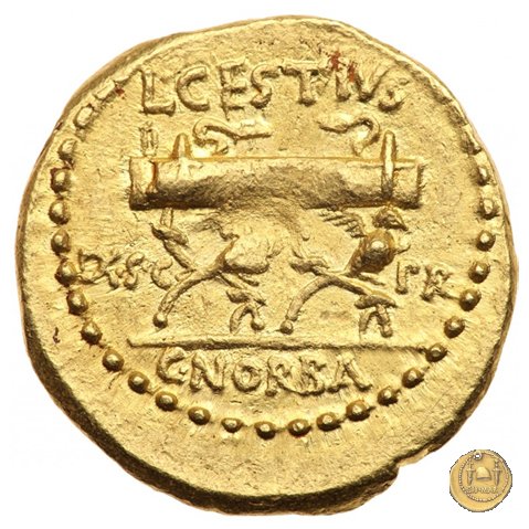 491/1b - aureo L. Cestius / C. Norbanus 43 BC (Roma)