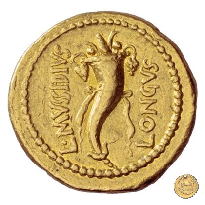 494/15 - aureo C. Iulius Caesar Octavianus / L. Mussidius Longus 42 a.C. (Roma)