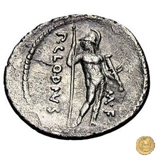 494/16 - denario P. Clodius M.f. 42 BC (Roma)