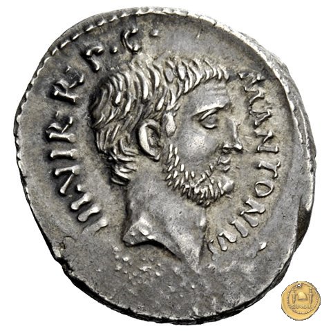 494/17 - denario M. Antonius / P. Clodius M.f. 42 BC (Roma)