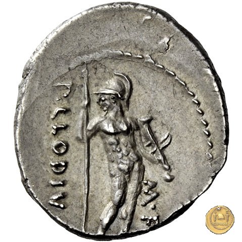 494/17 - denario M. Antonius / P. Clodius M.f. 42 a.C. (Roma)
