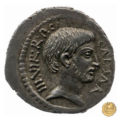 494/18 - denario C. Iulius Caesar Octavianus / P. Clodius M.f. 42 BC (Roma)