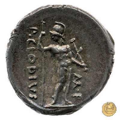 494/18 - denario C. Iulius Caesar Octavianus / P. Clodius M.f. 42 BC (Roma)