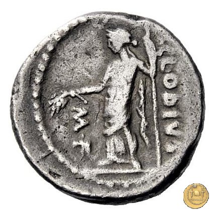 494/19 - denario C. Iulius Caesar Octavianus / P. Clodius M.f. 42 BC (Roma)