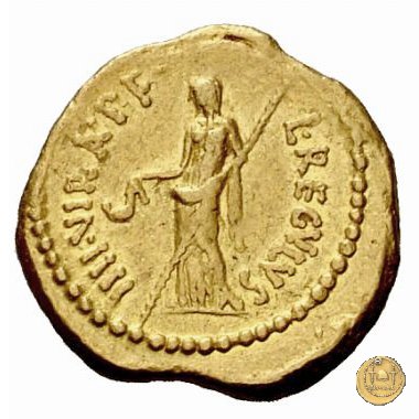 494/1 - aureo M. Aemilius Lepidus / L. Livineius Regulus 42 BC (Roma)