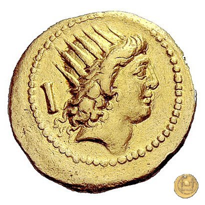 494/20 - aureo P. Clodius M.f. 42 BC (Roma)