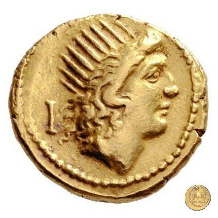 494/20 - aureo P. Clodius M.f. 42 BC (Roma)