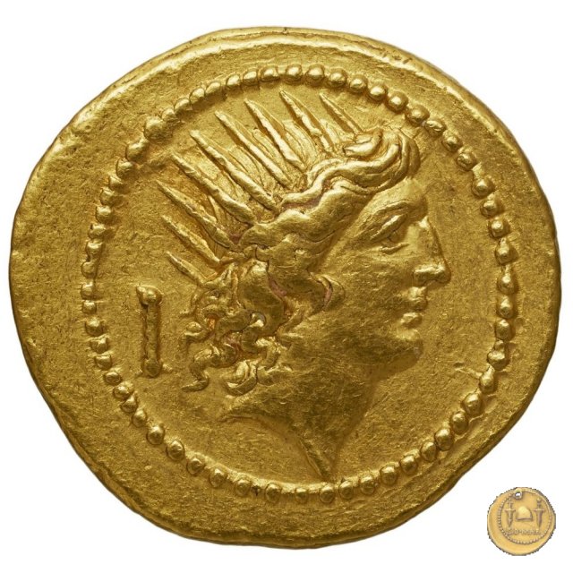 494/20 - aureo P. Clodius M.f. 42 BC (Roma)