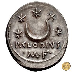 494/21 - denario P. Clodius M.f. 42 BC (Roma)