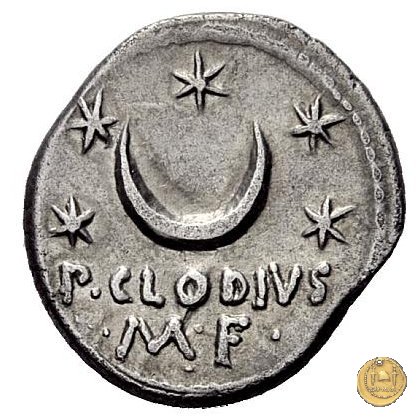 494/21 - denario P. Clodius M.f. 42 BC (Roma)